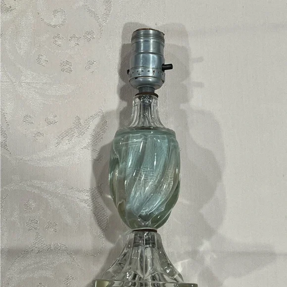 Antique Glass Table Lamp - Picture 2 of 12